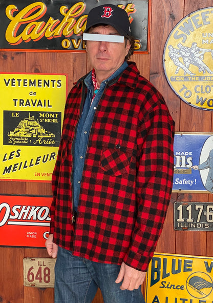 Vintage Johnson Buffalo Wool Jacket USA | AJ357 Studio-AJ357 Studio