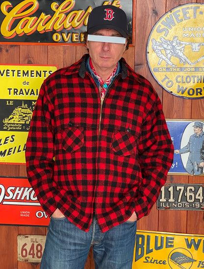Vintage Johnson Buffalo Wool Jacket USA | AJ357 Studio-AJ357 Studio
