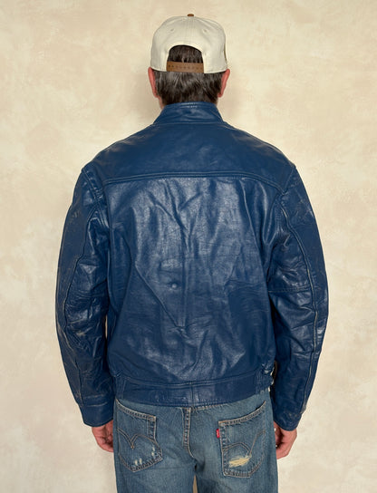 Size 44US / 54EU Vintage 1970s Bundy of Canada Hockey Jacket — ICHL 71-72 Varsity Leather Bomber — Rare Canadian Sports Collectible-AJ357 Studio