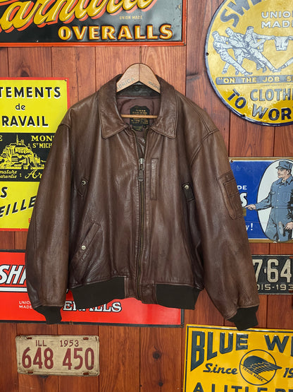 Vintage Avirex Leather Jacket XL | AJ357 Studio-AJ357 Studio