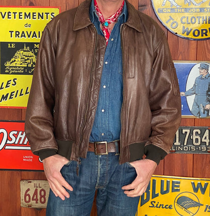 Vintage Avirex Leather Jacket XL | AJ357 Studio-AJ357 Studio