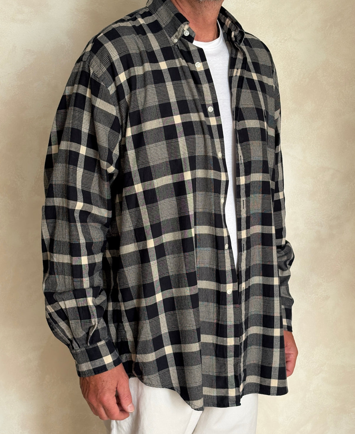 Vintage Ralph Lauren Blaire Plaid Shirt — 100% Cotton — Size Large