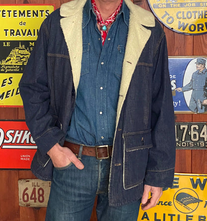 Size 46U / 56EU 70s Vintage Carhartt faux sherpa lined jacket-AJ357 Studio