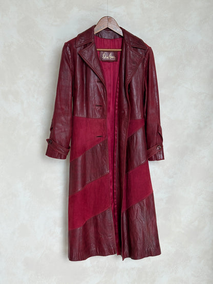 Fantastic two tone leather and suede jacket styled in California-AJ357 Studio