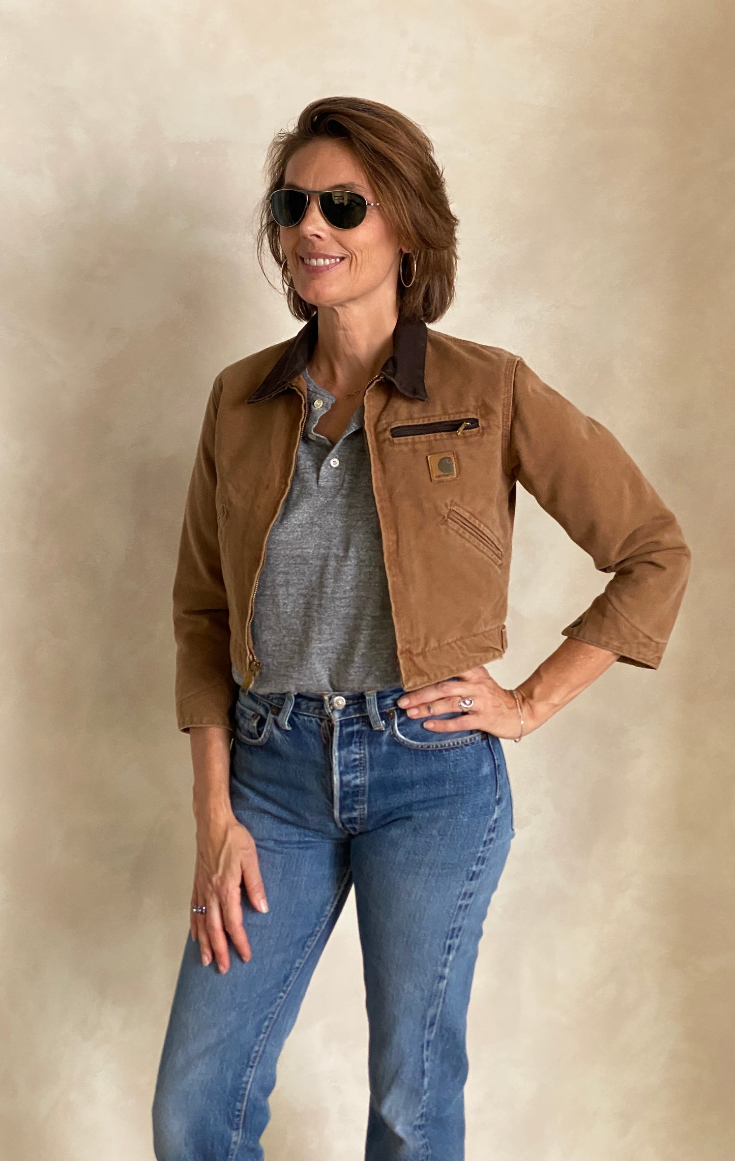 Youth Med. Vintage Carhartt lined jacket Made in USA - USA Vintage Bcn