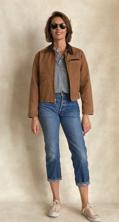 Youth L. Vintage Carhartt Blanket lined jacket Made in USA-AJ357 Studio