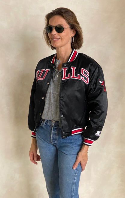 Youth Med . Chicago bulls Starter jacket-AJ357 Studio