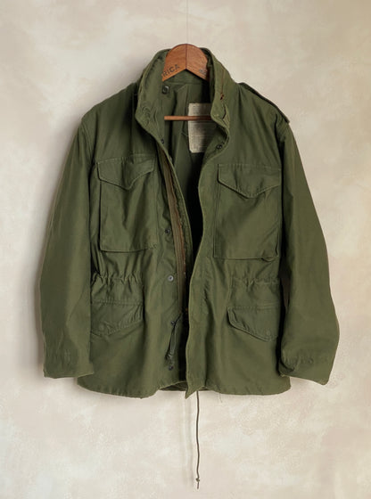 Small Short 1975 vintage US military M-65 field jacket-AJ357 Studio