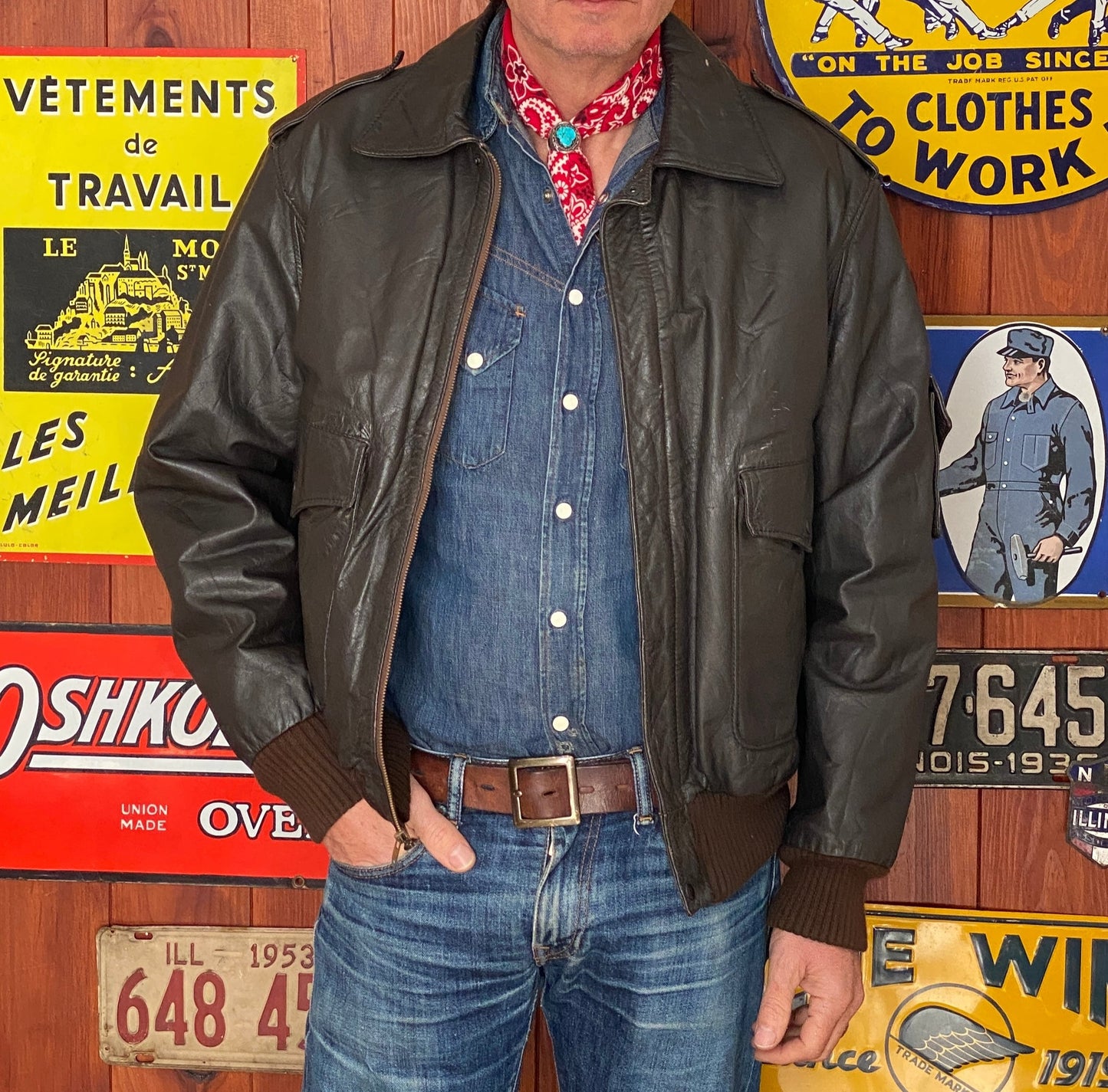 80s Vintage Leather Jacket Size 38US / 48EU: Classic Retro Apparel