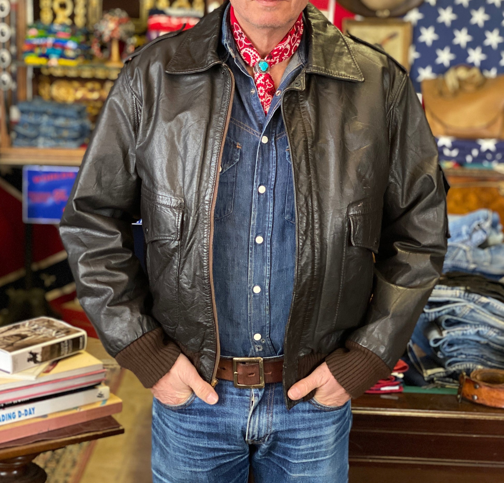 80s Vintage Leather Jacket Size 38US / 48EU: Classic Retro Apparel