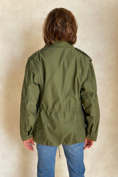 Small Short 1975 vintage US military M-65 field jacket-AJ357 Studio