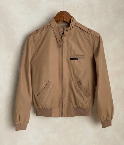 Vintage 1980s Members Only Cotton Jacket Beige – Size 5/6 US, Designed in USA