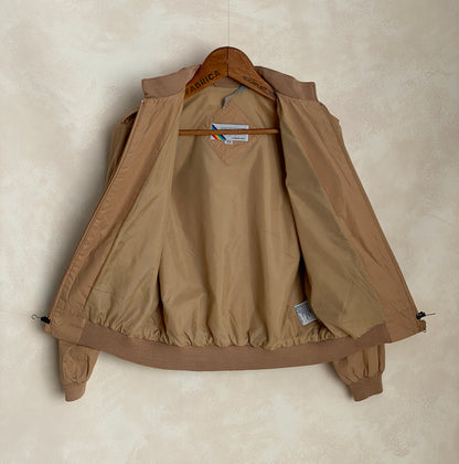 Vintage 1980s Members Only Cotton Jacket Beige – Size 5/6 US, Designed in USA