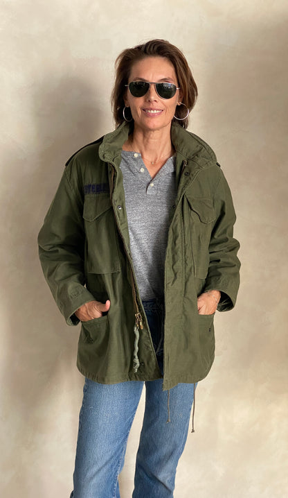 Small XShort. Authentic 80s US M-65 field jacket Military-AJ357 Studio