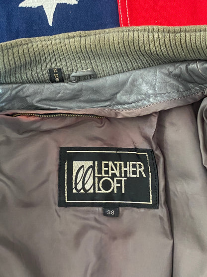 80s Vintage Leather Jacket | Size 38US (48EU) | Retro Fashion Statement-AJ357 Studio