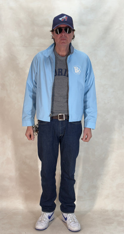 Size Med . Vintage 70s King Louie Cotton Zipper Jacket – Made in USA, Classic Style-AJ357 Studio