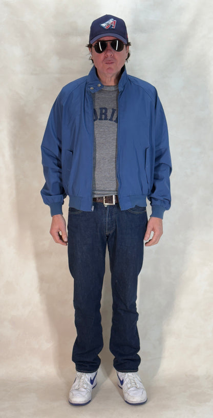 Size Large. Vintage 90s Cotton Zipper Jacket – Classic Casual wear Style in USA-AJ357 Studio