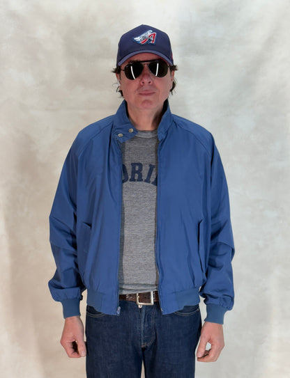 Size Large. Vintage 90s Cotton Zipper Jacket – Classic Casual wear Style in USA-AJ357 Studio