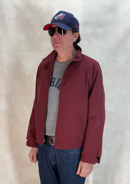 60s Cotton Zipper Jacket | Vintage USA Made L-AJ357 Studio