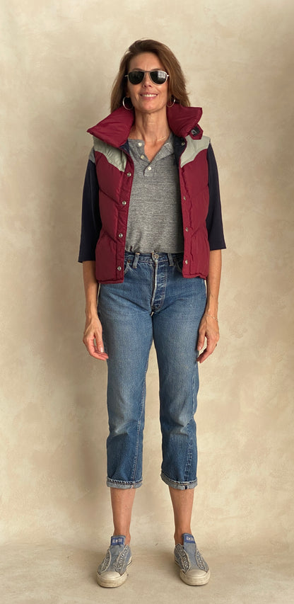 Size Small. Vintage Goose down vest Made In USA-AJ357 Studio