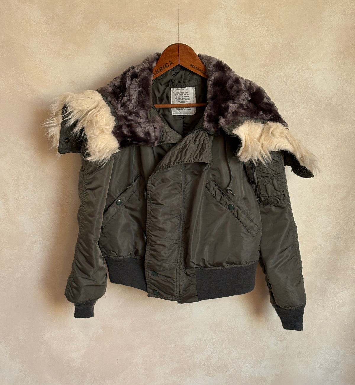 Vintage US Air Force N-2B Flight Jacket | Fur Hood Military Parka-AJ357 Studio