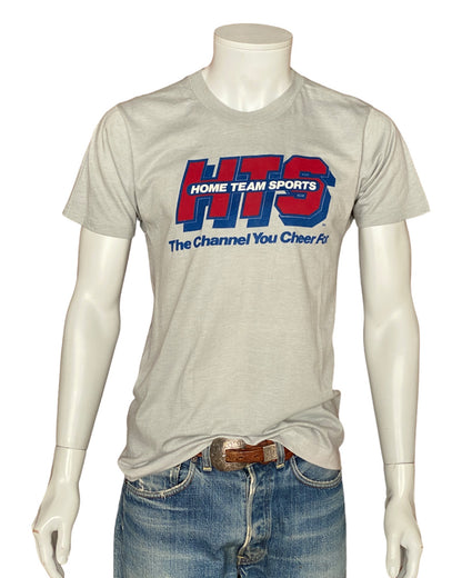 Med. Vintage 50/50 cotton 80s HTS T-shirt Made In USA-AJ357 Studio