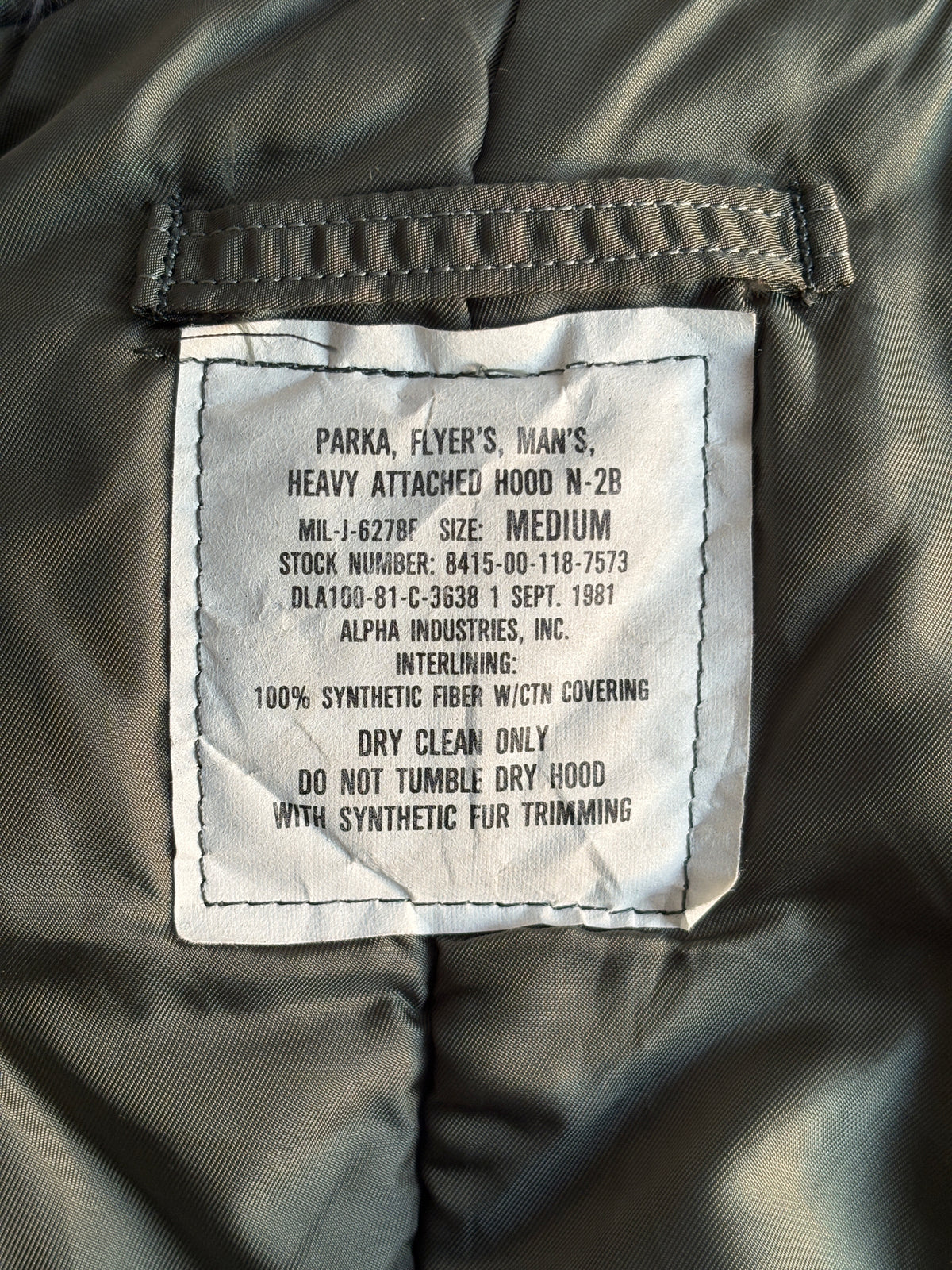 Vintage US Air Force N-2B Flight Jacket | Fur Hood Military Parka-AJ357 Studio