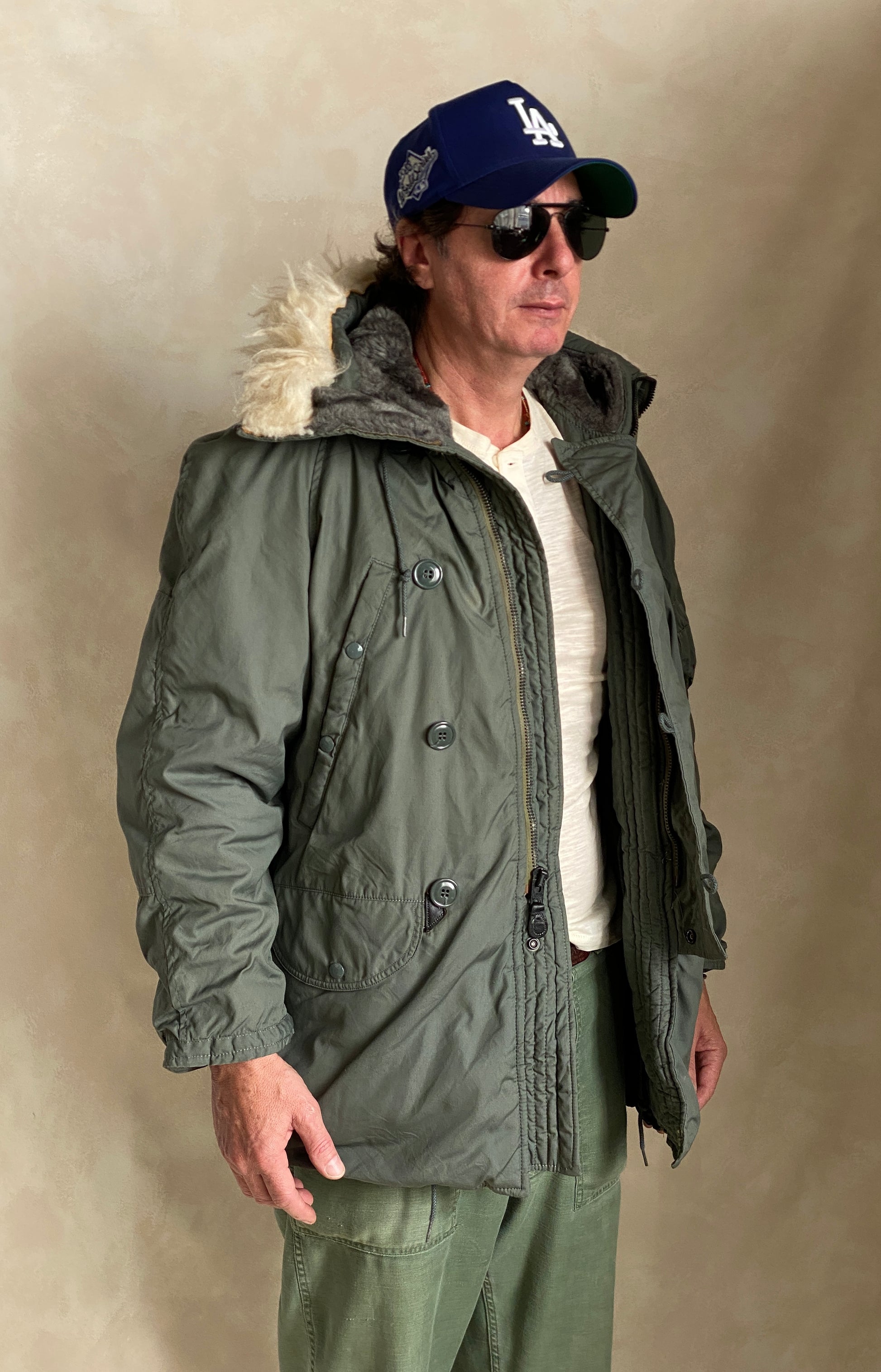 Small. Authentic 1977 US Air Force vintage N-3B extreme cold weather Flyer coat - USA Vintage Bcn
