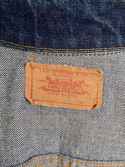 Size 42 US. Vintage 60s LEVIS Big E trucker Jacket Made in USA.-AJ357 Studio