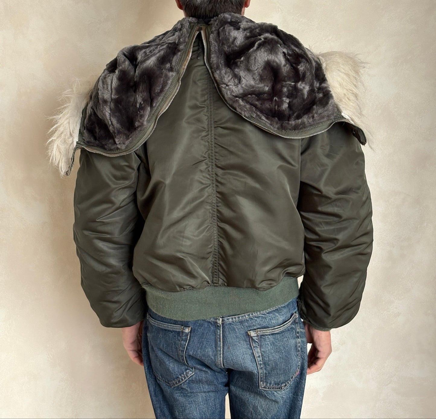 Vintage N-2B Flight Jacket Alpha Industries | Extreme Cold Weather Flyer Coat-AJ357 Studio