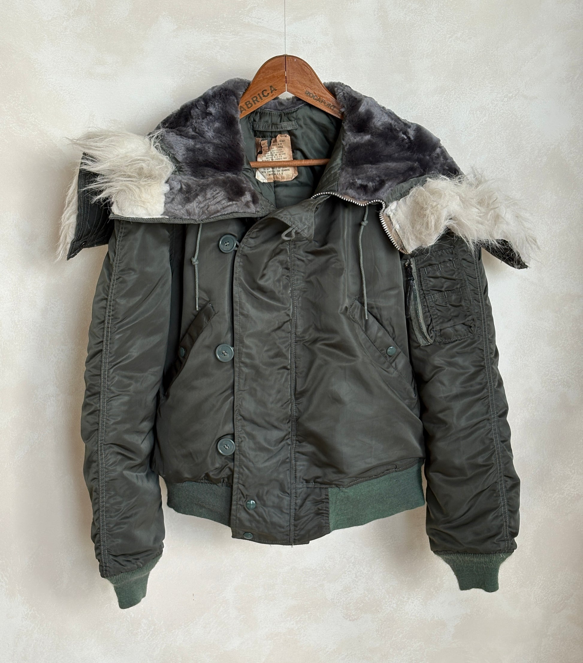 Vintage N-2B Flight Jacket Alpha Industries | Extreme Cold Weather Flyer Coat-AJ357 Studio