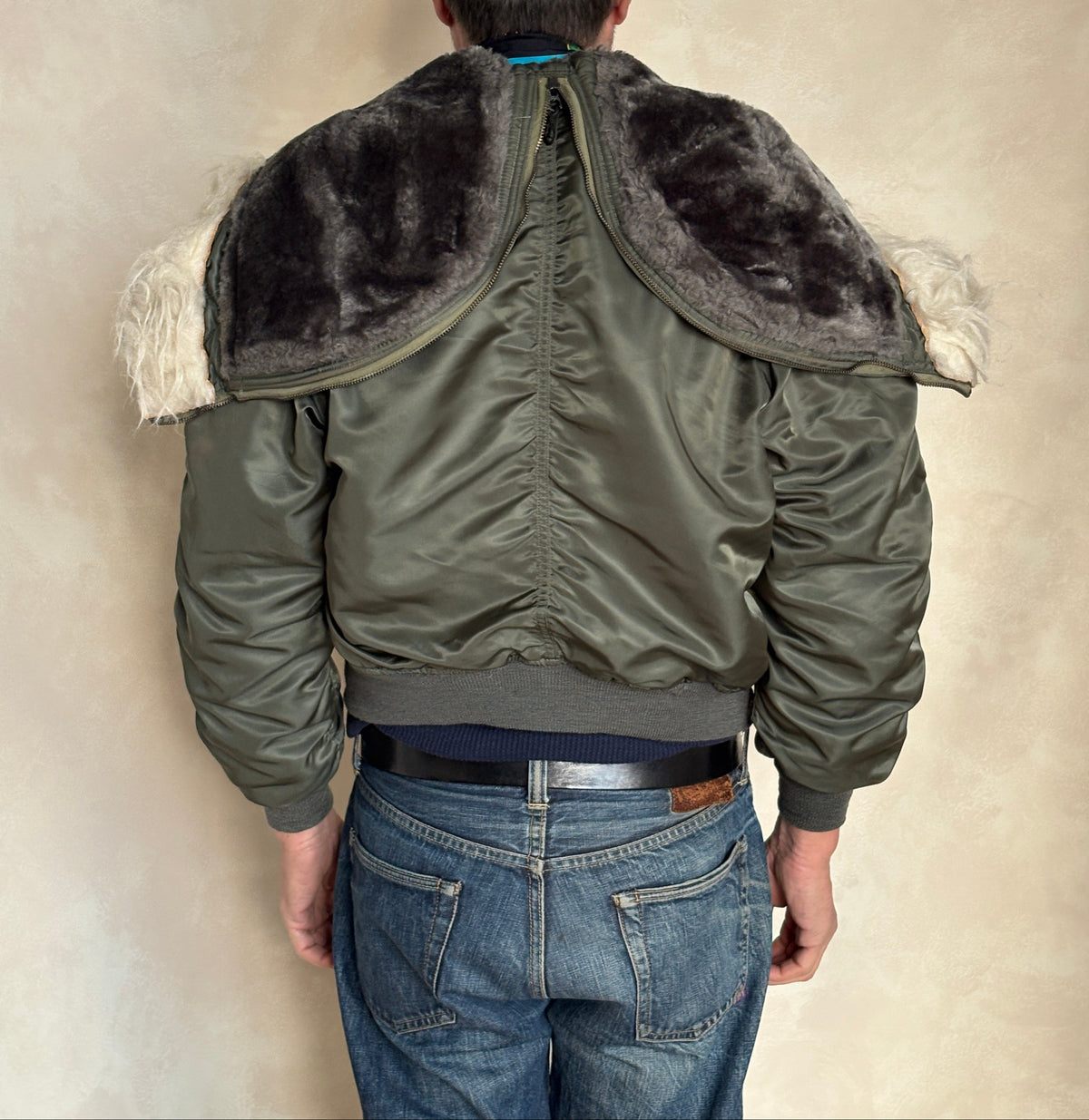 Vintage US Air Force N-2B Flight Jacket Military Parka Made in USA - Size Med. AJ357 Studio-AJ357 Studio