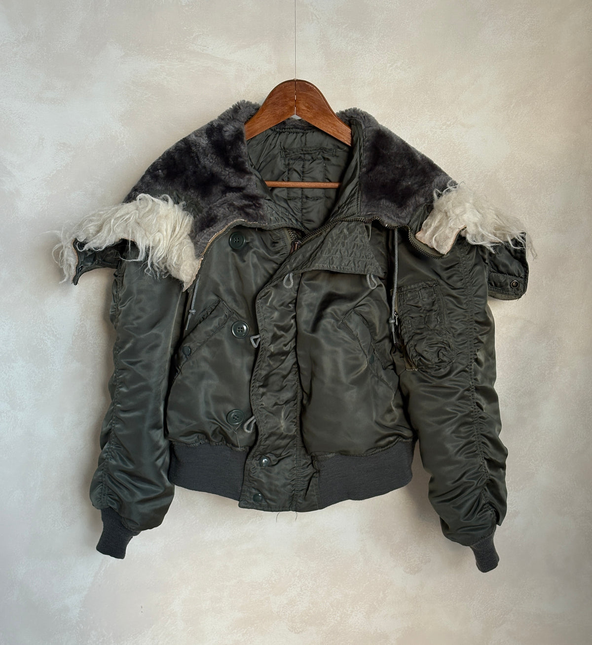 Vintage US Air Force N-2B Flight Jacket Military Parka Made in USA - Size Med. AJ357 Studio-AJ357 Studio