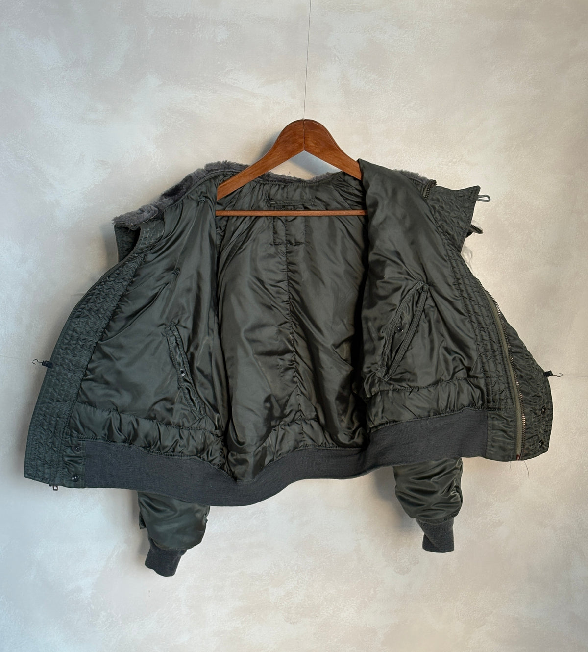 Vintage US Air Force N-2B Flight Jacket Military Parka Made in USA - Size Med. AJ357 Studio-AJ357 Studio
