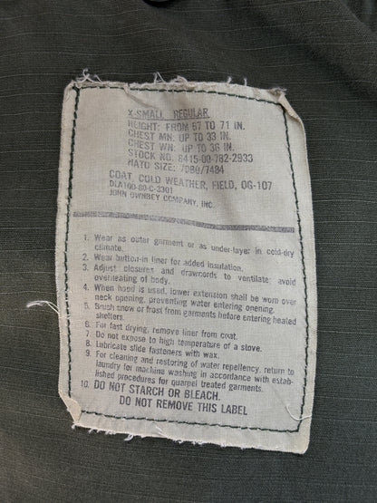 Extra Small. Authentic 1980 US M-65 field jacket Military-AJ357 Studio