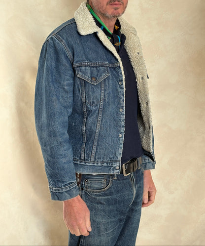 Size 38US / 48EU. 2 pockets Vintage 70s Levis fleece Jacket Made in USA-AJ357 Studio