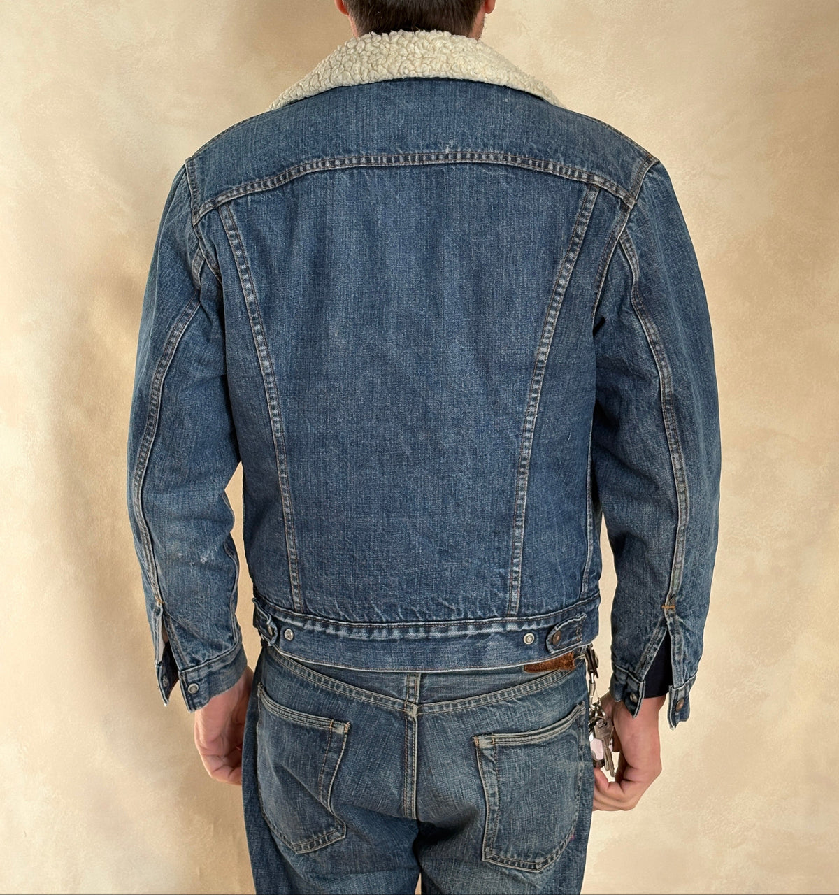 Size 38US / 48EU. 2 pockets Vintage 70s Levis fleece Jacket Made in USA-AJ357 Studio