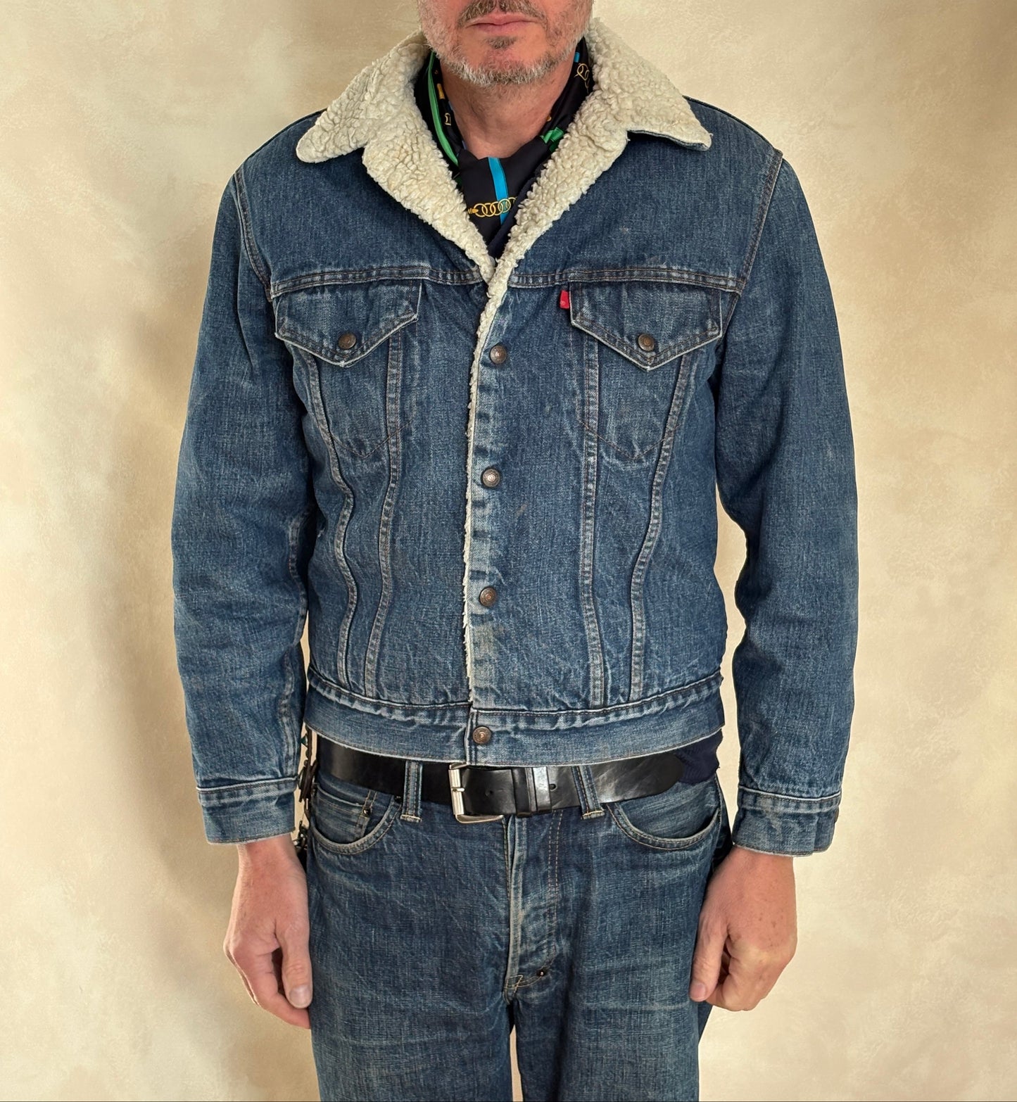 Size 38US / 48EU. 2 pockets Vintage 70s Levis fleece Jacket Made in USA-AJ357 Studio