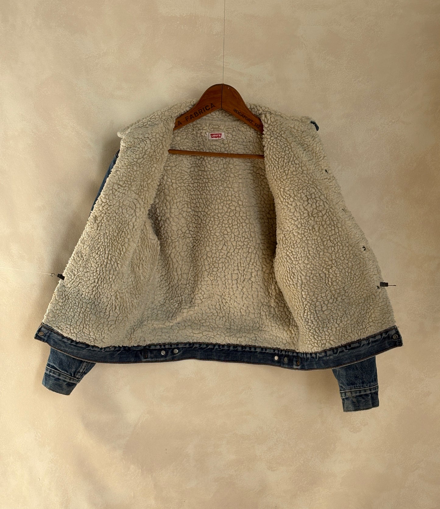 Size 38US / 48EU. 2 pockets Vintage 70s Levis fleece Jacket Made in USA-AJ357 Studio