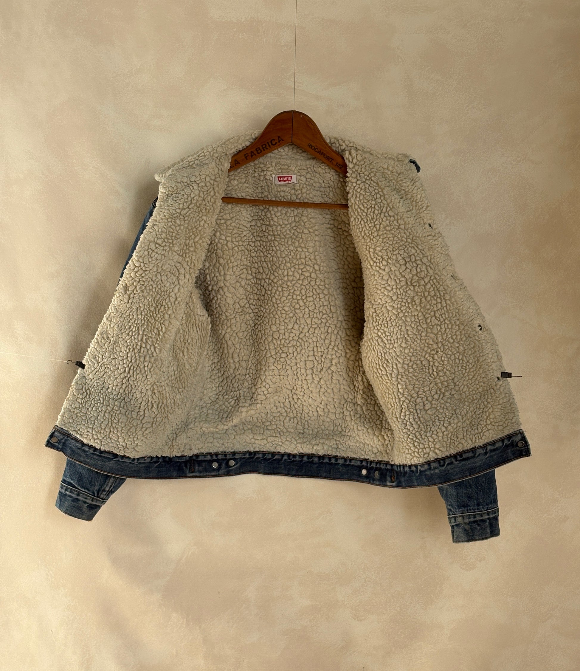 Size 38US / 48EU. 2 pockets Vintage 70s Levis fleece Jacket Made in USA-AJ357 Studio