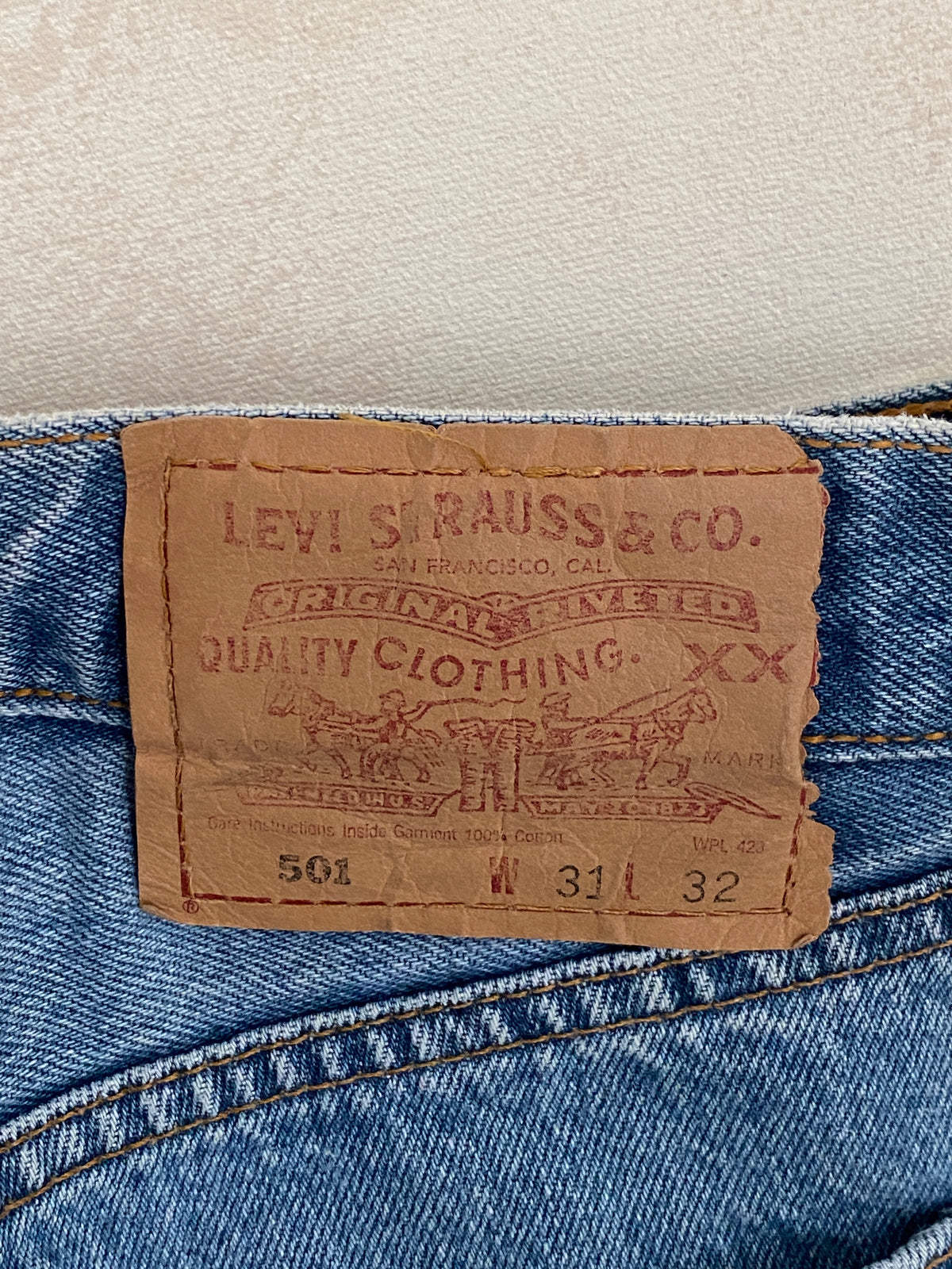 31X32 Vintage Denim Levi’s 501 vintage Made in Mexico-military-AJ357 Studio
