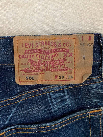 29X34 Printed Vintage denim Levi’s 501 vintage Made in Spain-military-AJ357 Studio