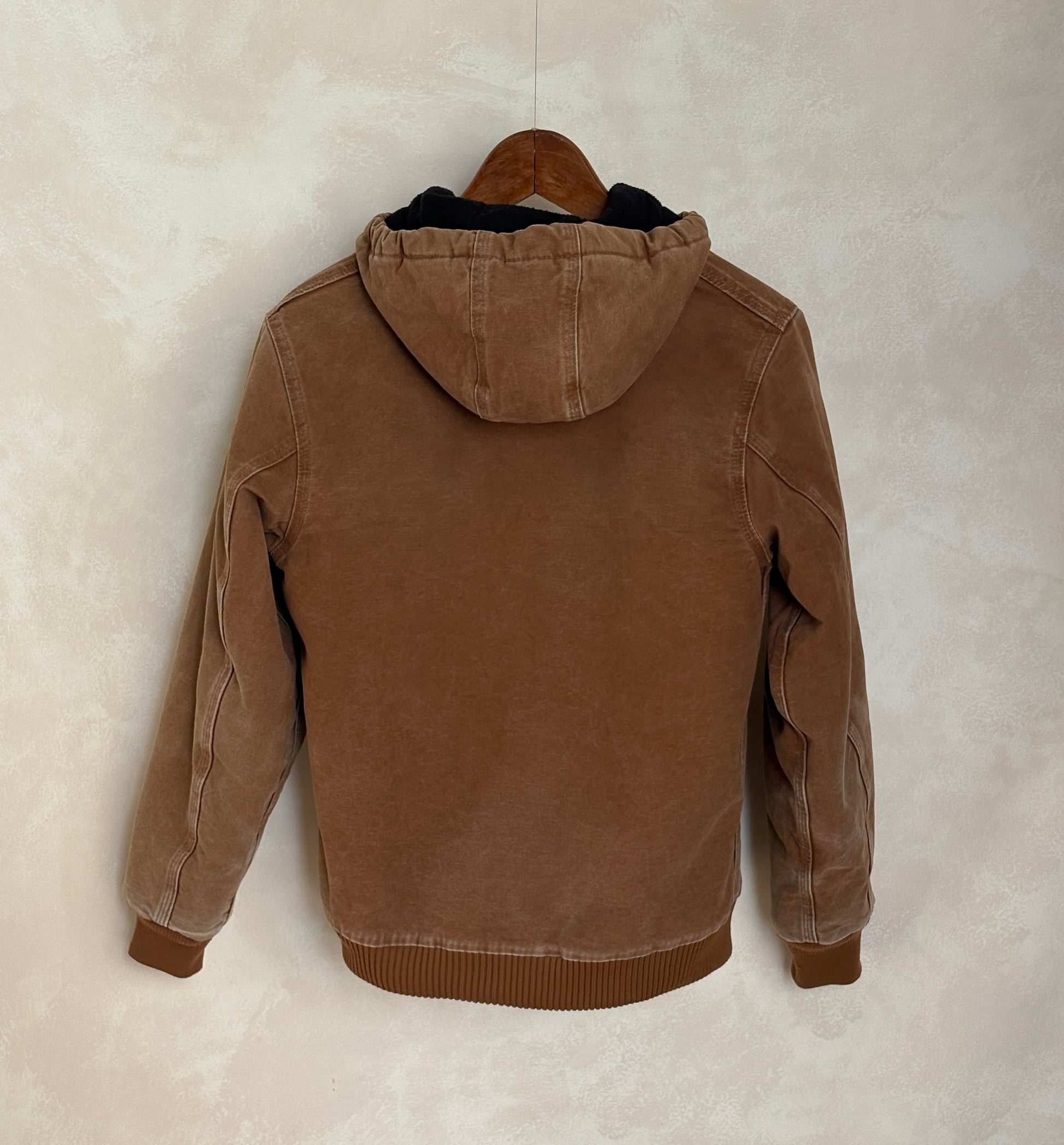 Vintage 90s Carhartt Hooded Jacket Made in Mexico – Workwear Coat- Sz Youth XL-AJ357 Studio-AJ357 Studio