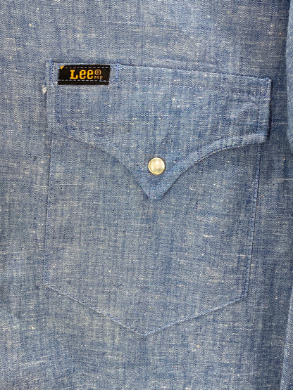 Size Small. NOS Vintage Lee chambray shirt Made in USA-AJ357 Studio