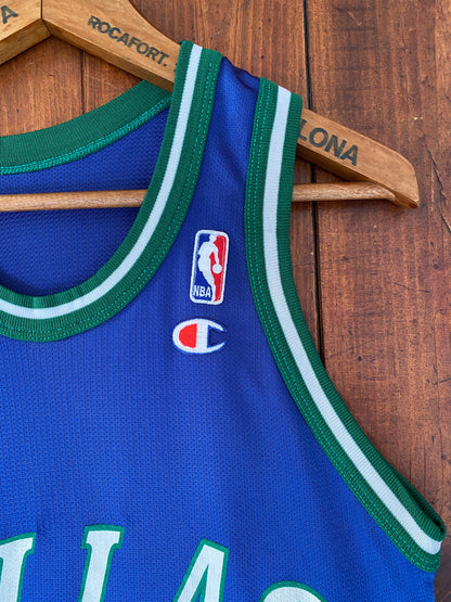 Size 36. VTG 90s NBA Dallas #5 Kidd jersey Made In USA by Champion-AJ357 Studio