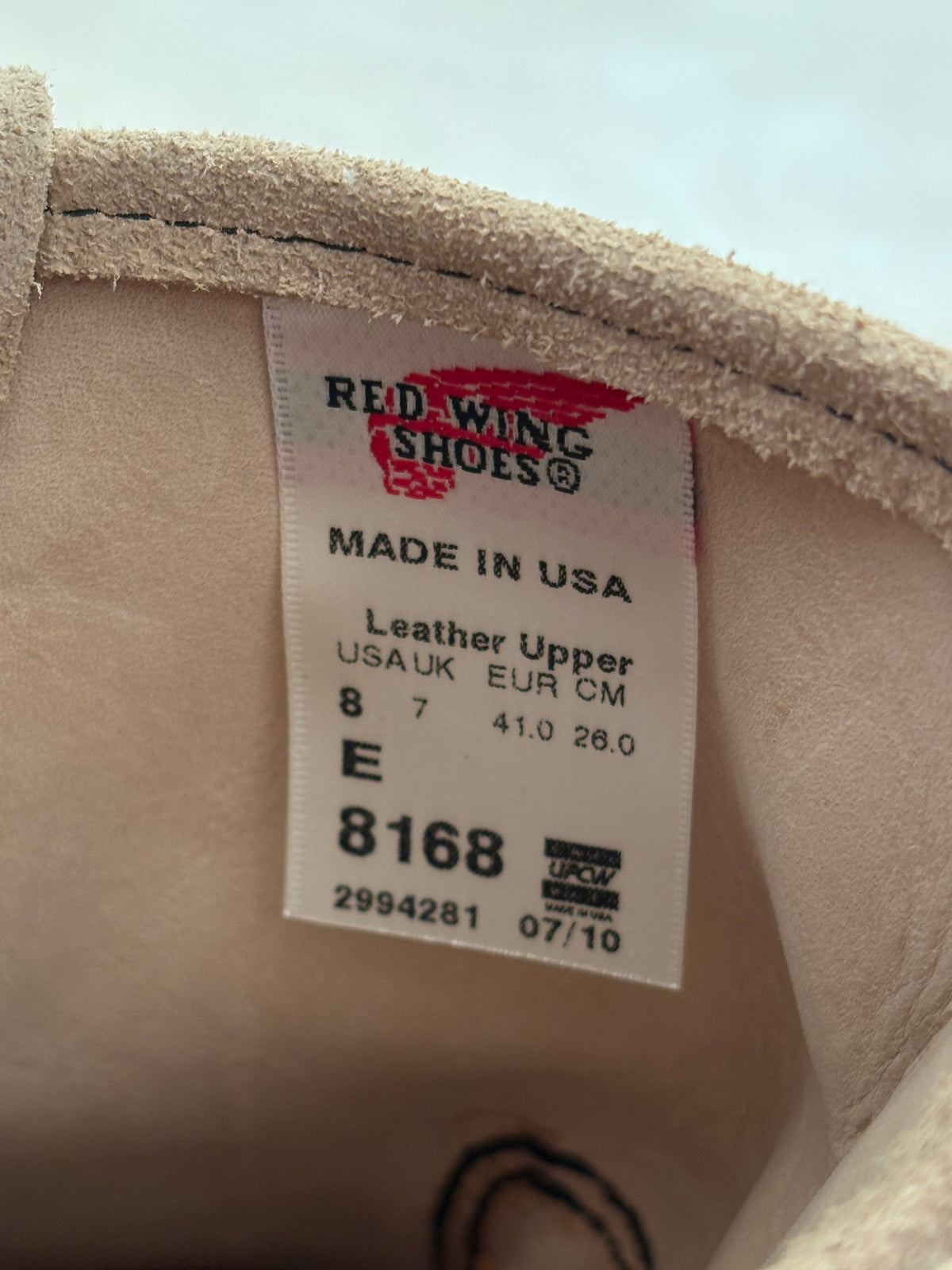 Size 8 E (41 EU) New Red Wing 8168 Pecos boots Made In USA ( Factory Second )-AJ357 Studio