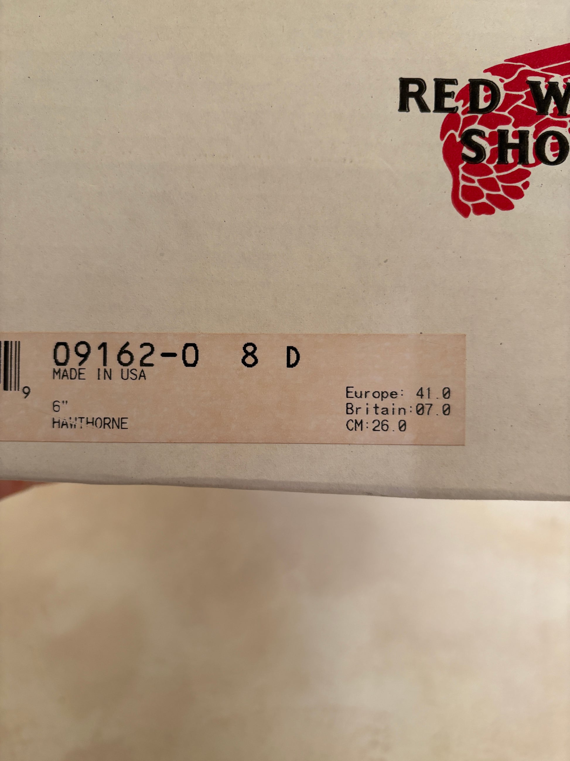 Size 8 D (41 EU) Red Wing Heritage Blacksmith 9162 Boots Made In USA Factory Second-shoe-AJ357 Studio