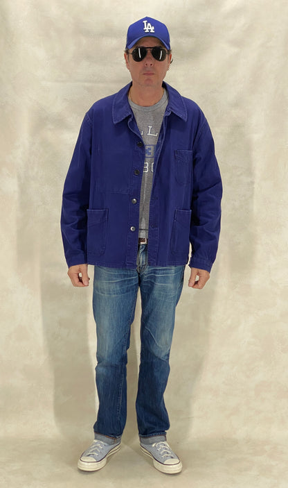 Size 52EU / 42US. Vintage French cotton jacket. Made in France By Adolph Lafont-AJ357 Studio