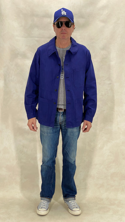 Size 48EU / 38US . Vintage French cotton jacket. Made In France by Usifor-AJ357 Studio