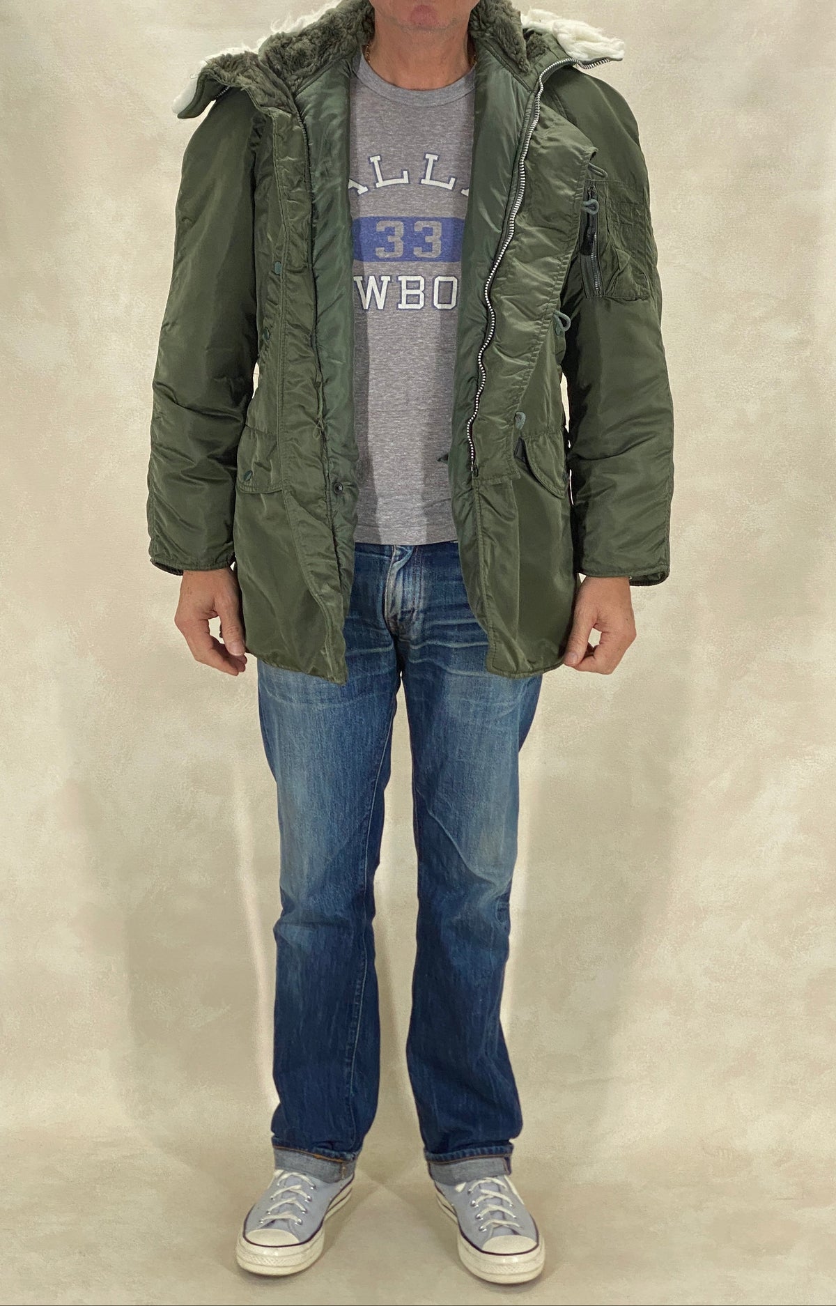 Med .Alpha Industries N2B flyer jacket Made in USA-AJ357 Studio